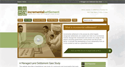 Desktop Screenshot of incrementalsettlement.org.za
